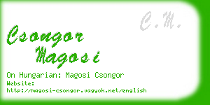 csongor magosi business card